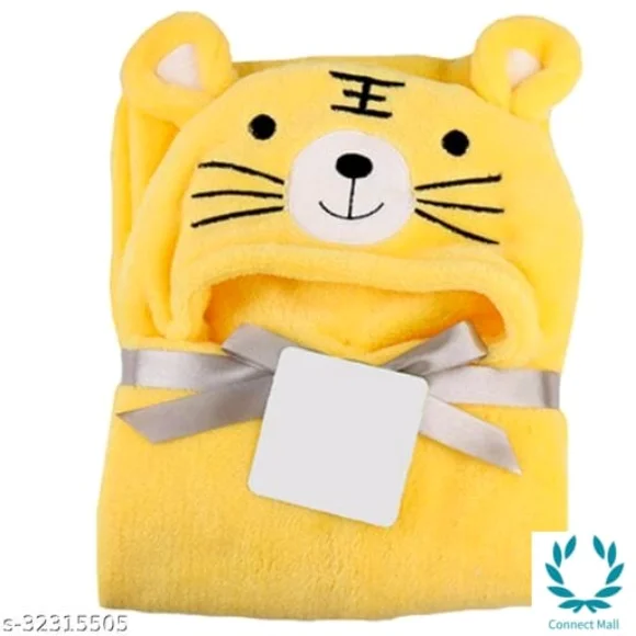 Premium Hooded Microfiber Baby Wrapper for all season Towel IN PINK And BLUE - 0-6 Months New Born Baby
